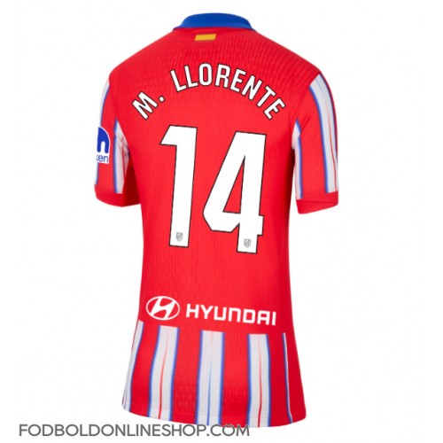 Atletico Madrid Marcos Llorente #14 Hjemmebanetrøje Dame 2024-25 Kortærmet